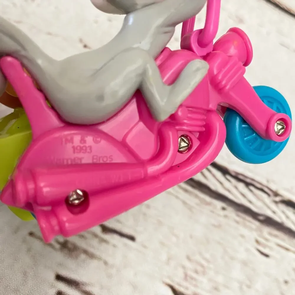 WARNER BROS Animaniacs Slappy Skippy Squirrel Motorcycle Vintage 1993 Toy